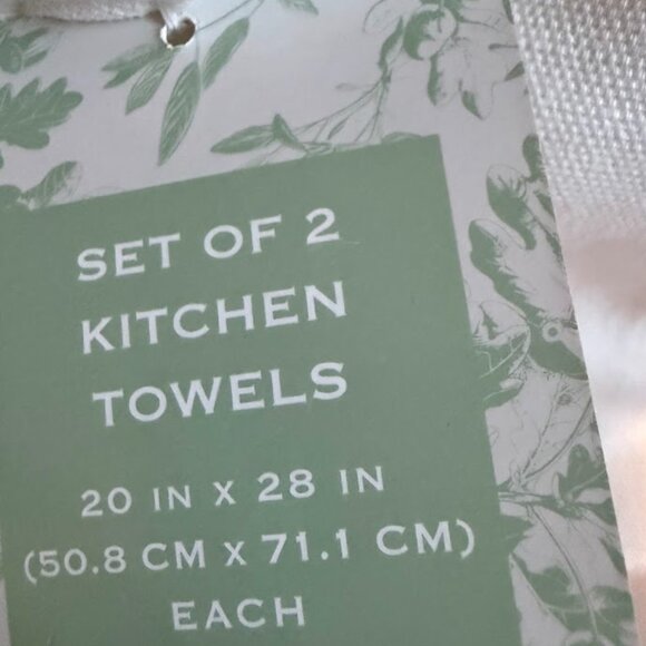 Sage And Oak Organic Cotton Dish Towels, Set of 2 - Picture 3 of 7